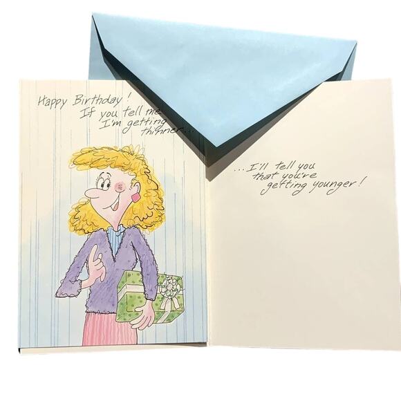 41 New Funny Vintage Characters Birthday Getting Older Greeting Cards Envelopes - Picture 4 of 9